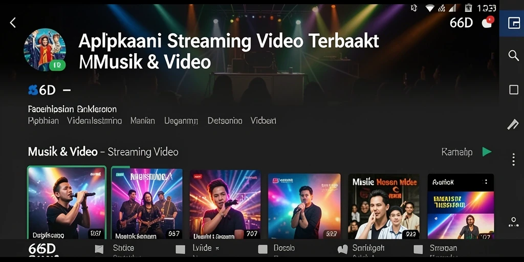 Tampilan antarmuka aplikasi 66D yang user-friendly dan menarik.
