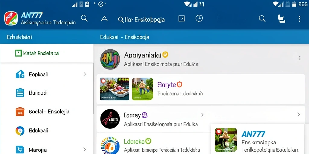 Tampilan antarmuka AN777 yang menarik dan informatif.