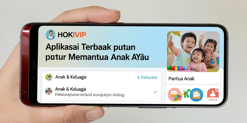 Tampilan antarmuka HOKIVIP yang intuitif dan bersahabat untuk pengawasan anak.