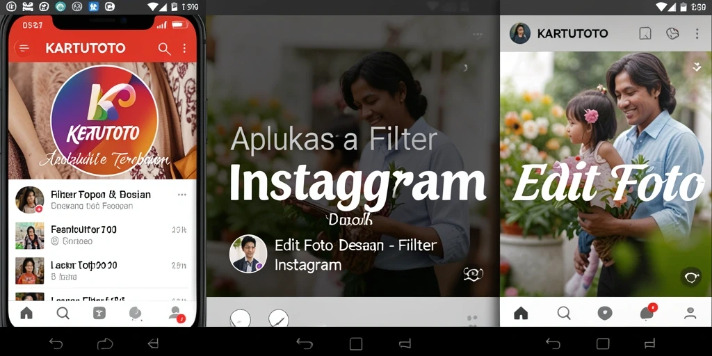 Antarmuka KARTUTOTO yang menarik dan fungsional untuk Filter Instagram.