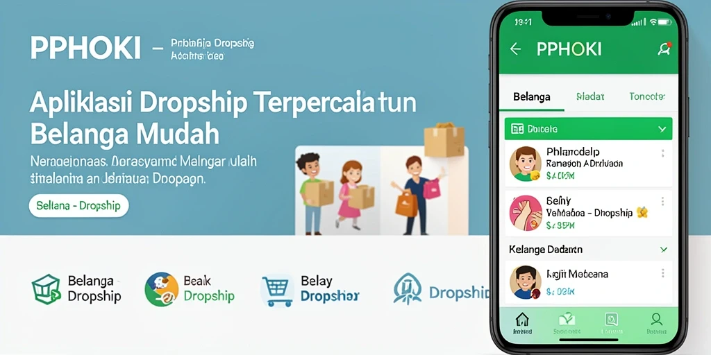 Antarmuka PPHOKI yang intuitif untuk Dropship yang mudah digunakan.