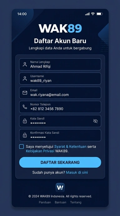 Panduan Lengkap Registrasi Akun wak89 untuk Android